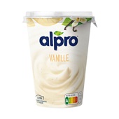 Alpro plantaardige yoghurt vanille voorkant