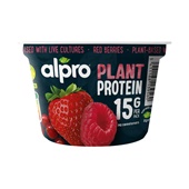 Alpro yoghurt protein rode vruchten voorkant