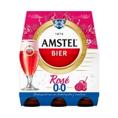 Amstel 6-pack rose 0.0  voorkant