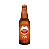 Amstel bock in fles voorkant