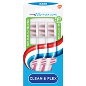 Aquafresh tandenborstel clean & flex hard voorkant