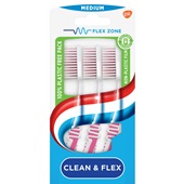 Aquafresh tandenborstel clean & flex medium voorkant