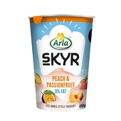 Arla skyr peach passion voorkant