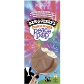 Ben&Jerry ijs cookie dough peace pop voorkant