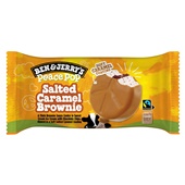 Ben&Jerry ijs salted caramel brownie voorkant