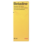 Betadine oplossing 100 mg/ml voorkant