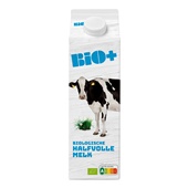Bio+ bio halfvolle melk biologisch voorkant