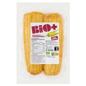 Bio+ biologische mais gekookt voorkant