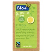 Bio+ groene thee citroen voorkant