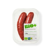 Bio+ saucijs 2 stuks voorkant