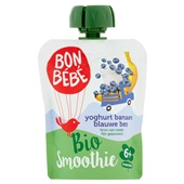 Bonbébé babyvoeding banaan, blauwe bes voorkant