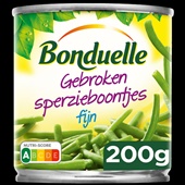 Bonduelle Gebroken Sperzieboontjes Fijn achterkant