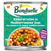 Bonduelle kikkererwten in mediterraanse saus voorkant