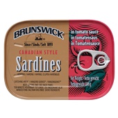 Brunswick sardines in tomatensaus voorkant