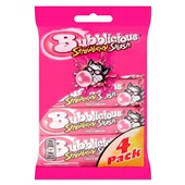 Bubblicious Kauwgom Strawberry Splash 4-Pack voorkant