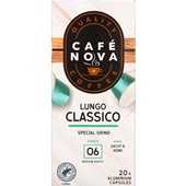 Cafe Nova capsules lungo classico voorkant