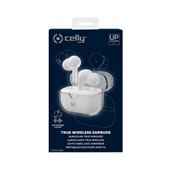 Celly true wireless earbuds white voorkant