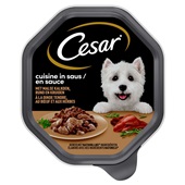 Cesar Cuisine Hondenvoer Met Kalkoen En Rundvlees voorkant