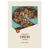 Chocoo chocoladeletter puur notenmix voorkant
