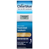 Clear Blue weken indicator achterkant