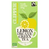 Clipper green lemon  tea voorkant