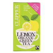 Clipper thee lemon green tea voorkant