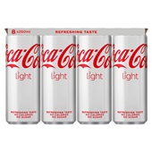 Coca Cola light blik multipack voorkant