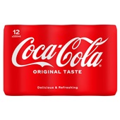 Coca Cola regular blik 12 x 330ml voorkant