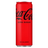 Coca Cola zero blik voorkant