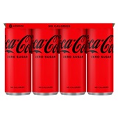 Coca Cola zero blik multipack voorkant