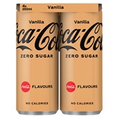 Coca Cola zero vanilla voorkant