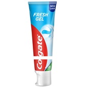 Colgate tandpasta maximum cavity protection blue fresh gel voorkant