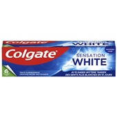 Colgate tandpasta sensation white voorkant
