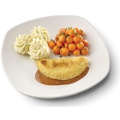 Culivers omelet champignon in Provençaalse saus, Parijse worteltjes en aardappelpuree (49) voorkant