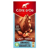 Côte d'Or melk gekarameliseerde amandelen voorkant