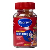 Dagravit kids extra mulitivitaminen gummies achterkant