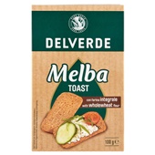 Delverde melba toast volkoren voorkant