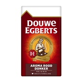 Douwe Egberts snelfilterkoffie aroma rood donker voorkant