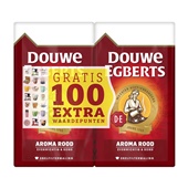 Douwe Egberts snelfilterkoffie aroma rood dubbelpak voorkant