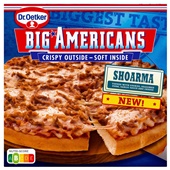 Dr. Oetker Big American shoarma achterkant