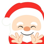 Duni servetten hello santa voorkant