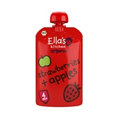 Ella's Kitchen Biologisch strawberries + apples 4+ maanden voorkant