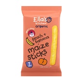 Ella's Kitchen peach & banana maize sticks voorkant