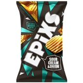 Epixs chips sour cream &  onion voorkant