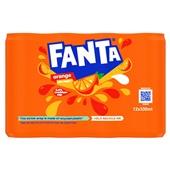 Fanta orange blik 12x330 ml voorkant