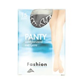 Fashion Panty lichtglanzend grafiet maat 40-44, 15 denier voorkant
