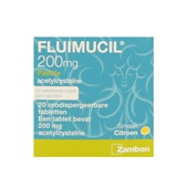 Fluimucil pastilles 200mg achterkant