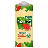 Fuze Tea ijsthee no sugar water melon mint voorkant