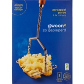 g'woon aardappelpuree à la minute voorkant