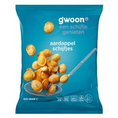 g'woon aardappelschijfjes voorkant